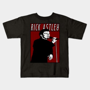 Vintage Retro Rick Astley Kids T-Shirt
